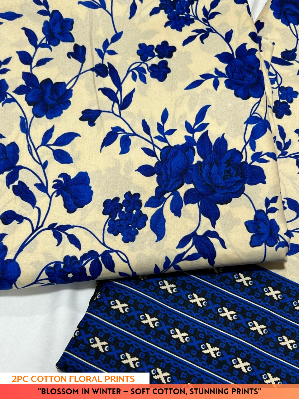 2PC Cotton Floral Print