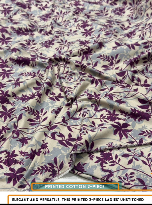 2PC Cotton Floral Print