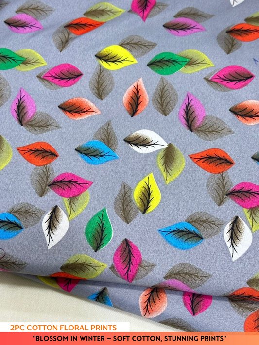 2PC Winter Floral Print