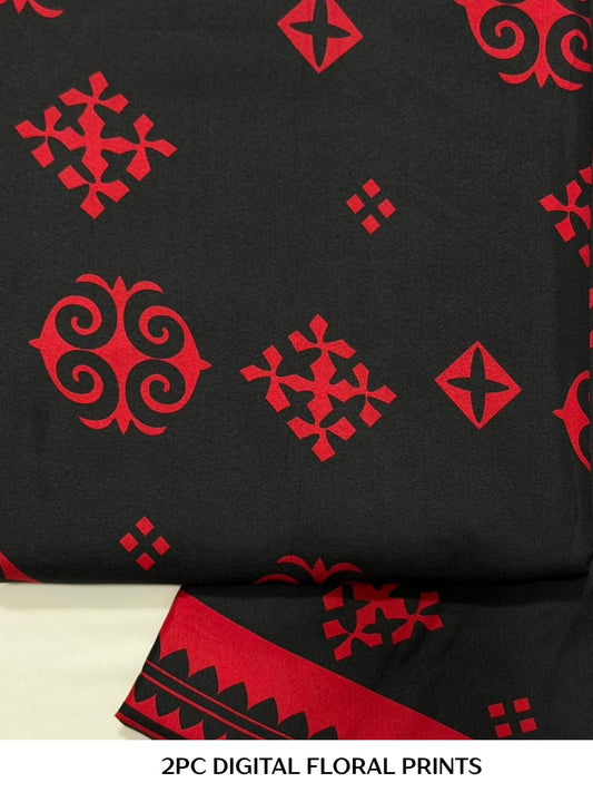 2PC Digital Floral Print