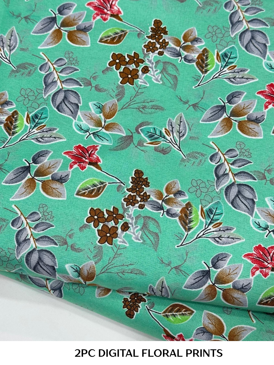 2PC Digital Floral Print