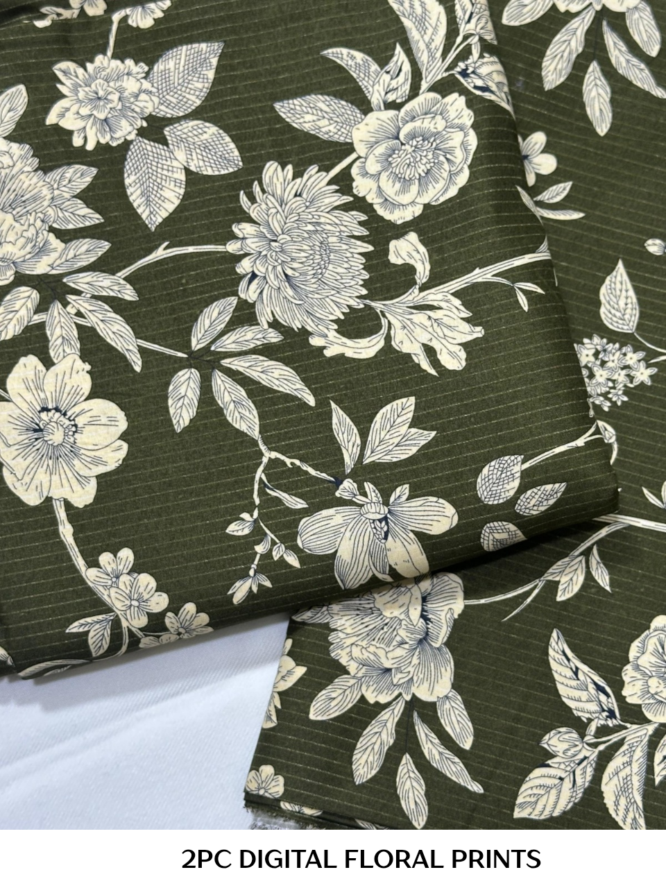 2PC Digital Floral Print