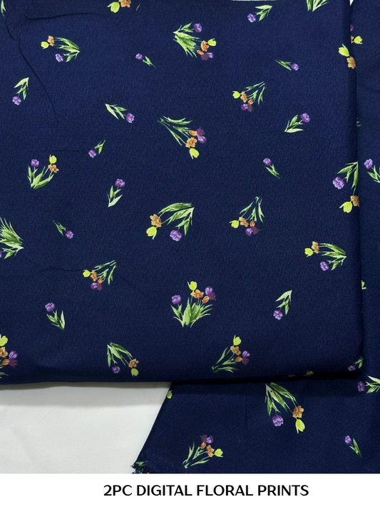 2PC Digital Floral Print