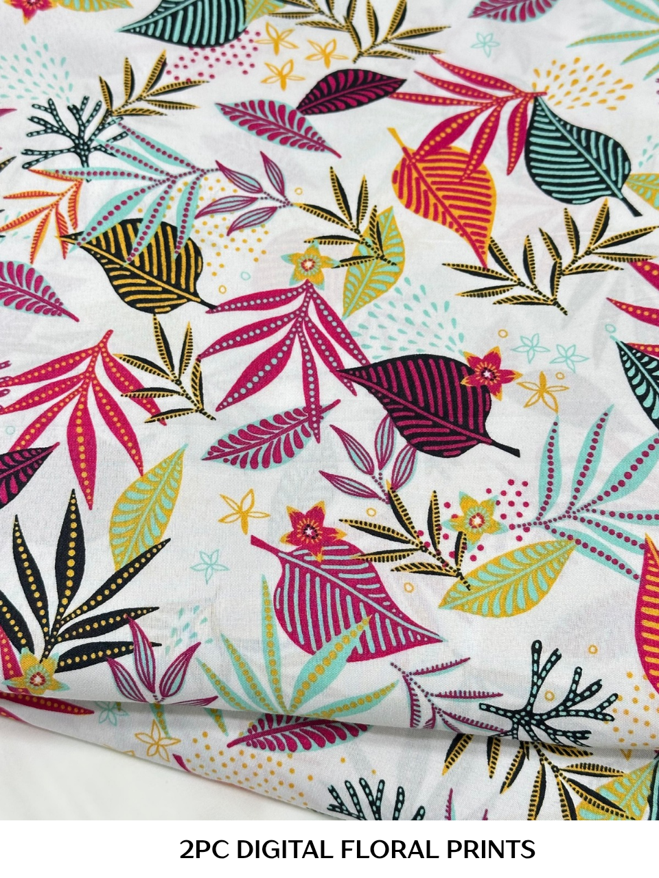 2PC Digital Floral Print