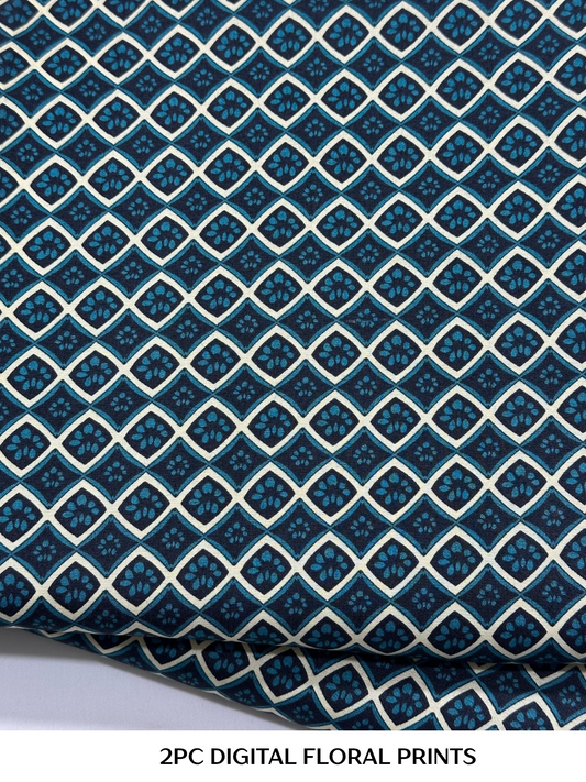 2PC Digital Floral Print