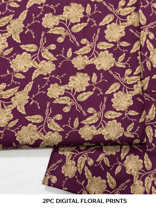 2PC Digital Floral Print