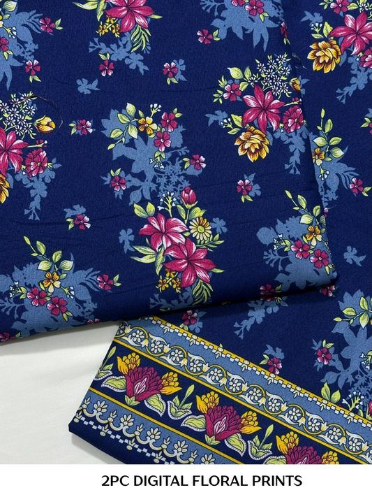 2PC Digital Floral Print