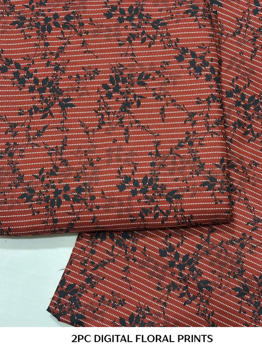 2PC Digital Floral Print