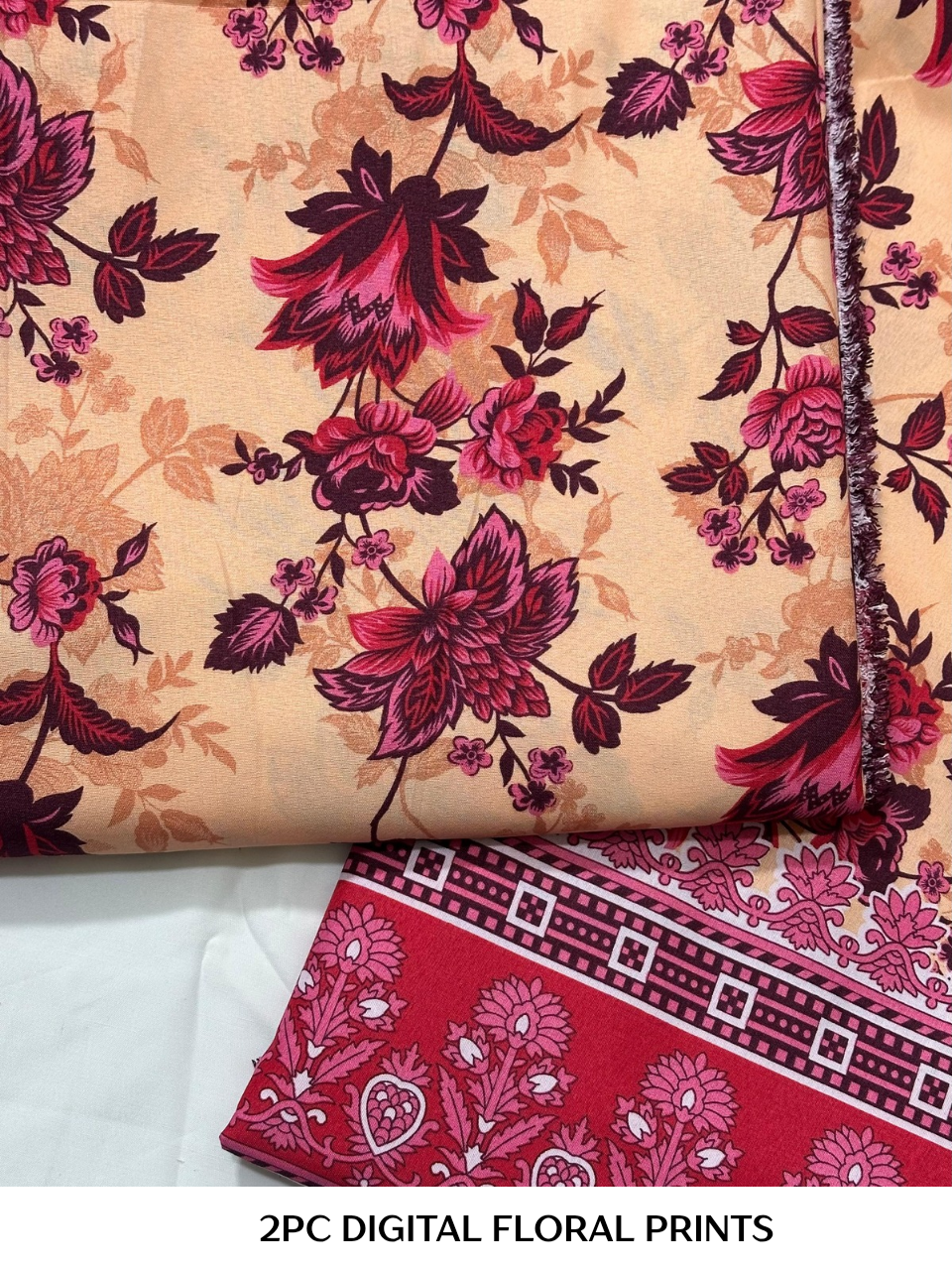 2PC Digital Floral Print