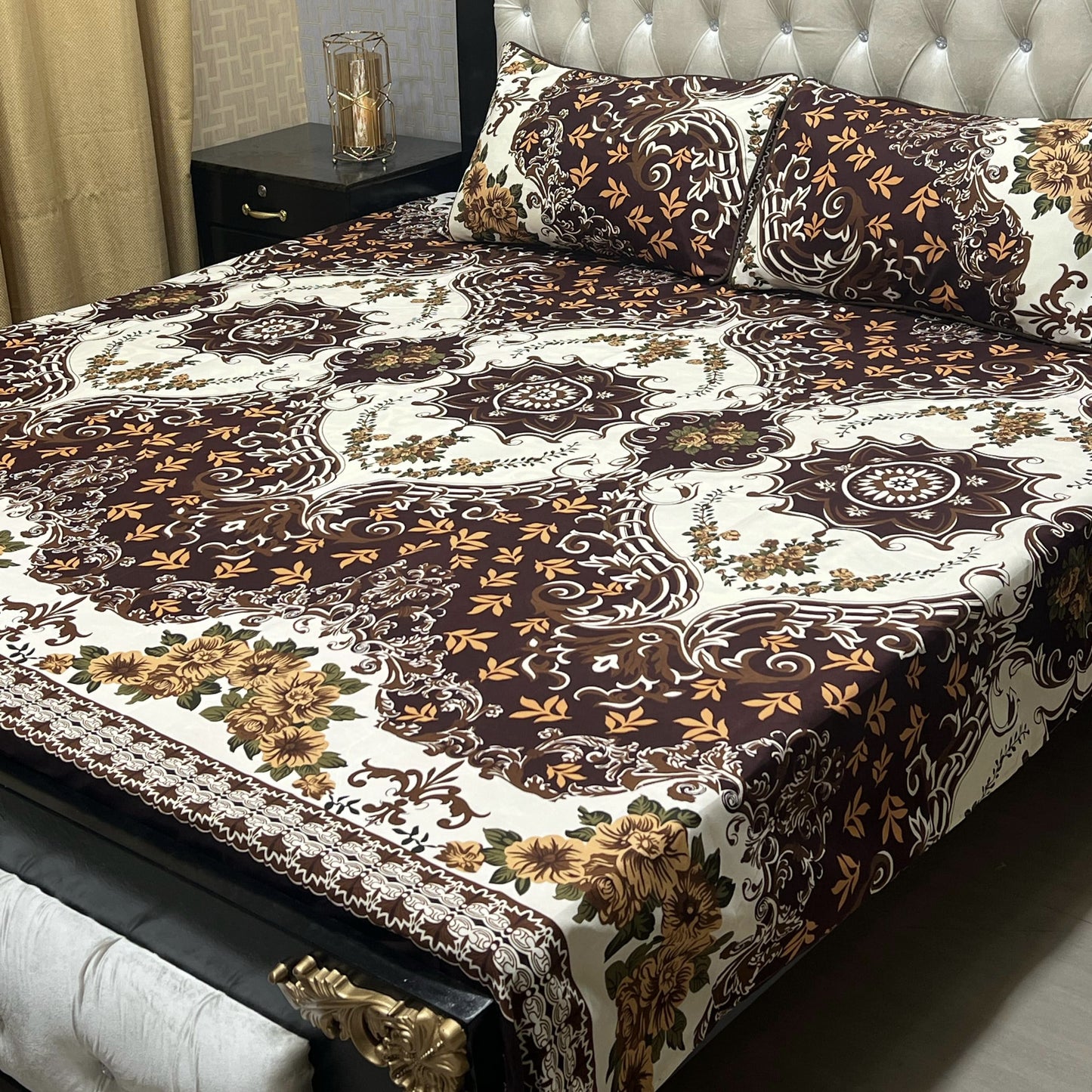 Crystal Cotton Bedsheet Design 036