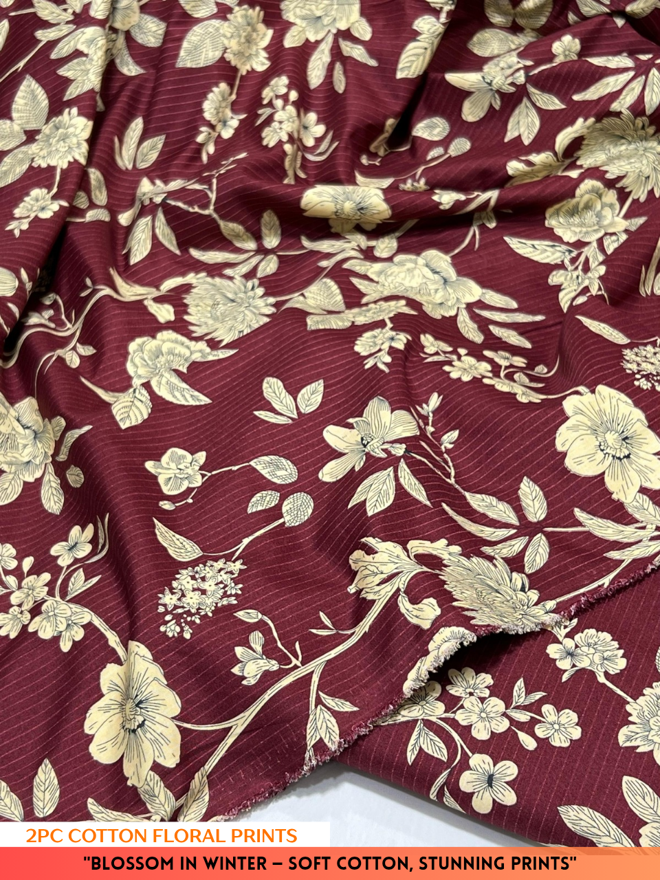 2PC Cotton Floral Print