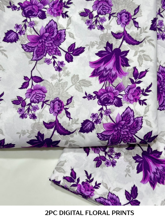 2PC Digital Floral Print