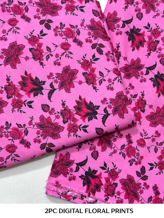 2PC Digital Floral Print
