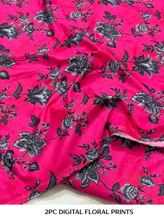 2PC Digital Floral Print