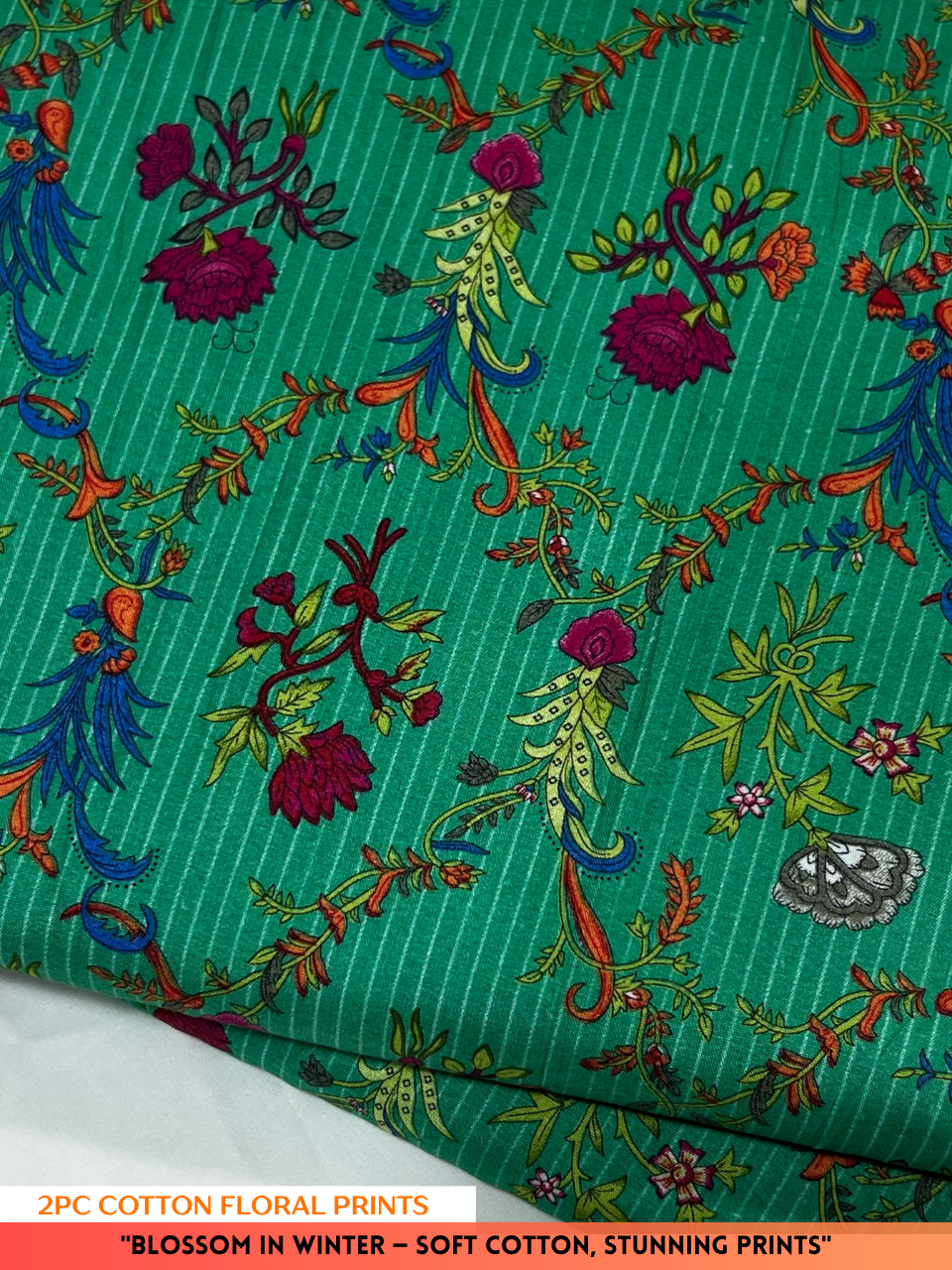 2PC Cotton Floral Print