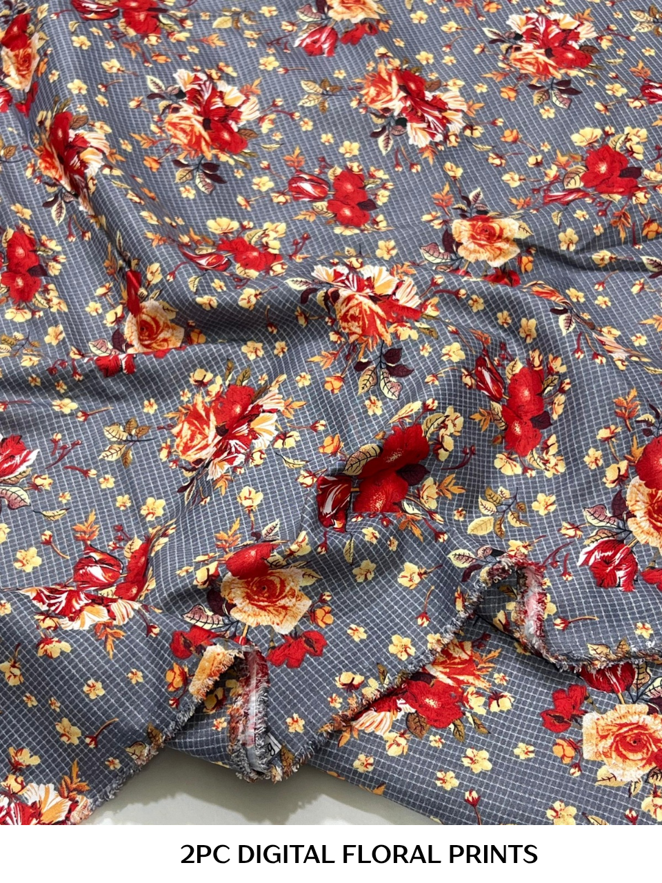 2PC Digital Floral Print