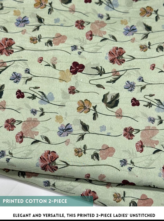 2PC Digital Floral Print