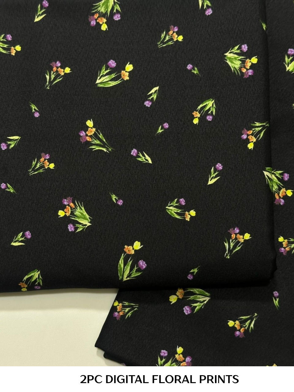 2PC Digital Floral Print