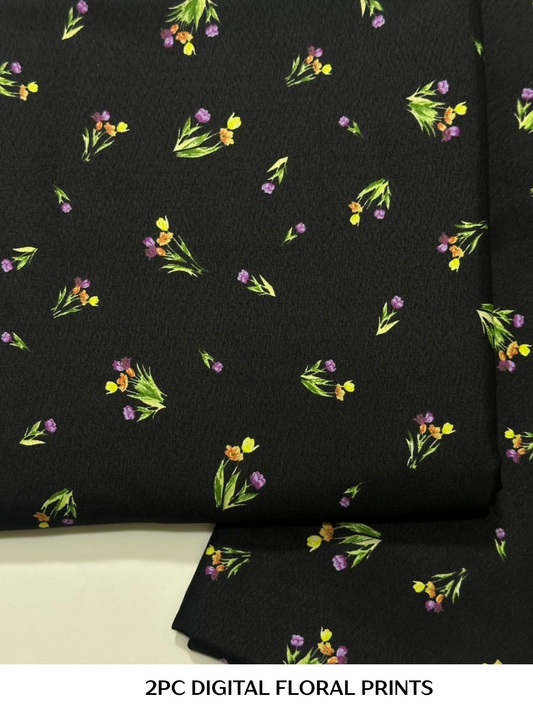 2PC Digital Floral Print