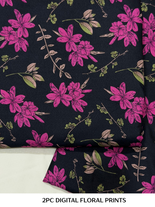 2PC Digital Floral Print