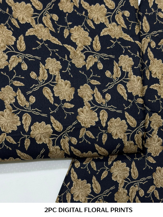 2PC Digital Floral Print