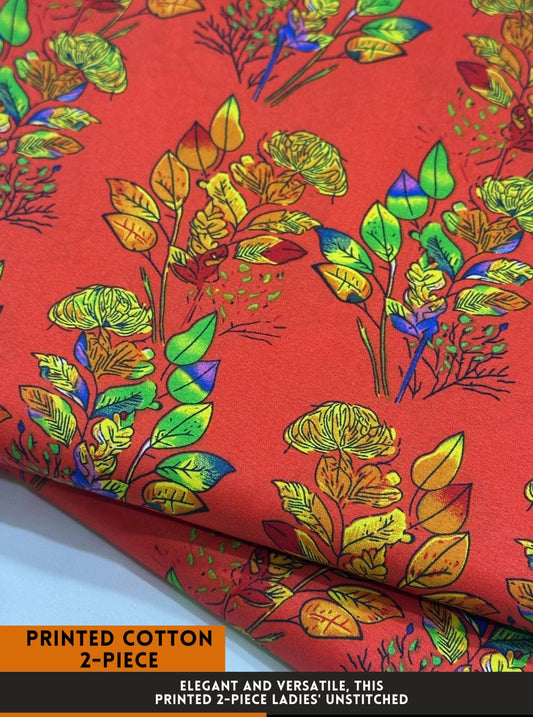 2 Piece Printed Cotton