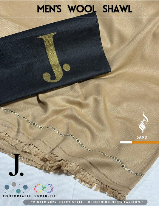 J. GENTS WOOL SHAWL SAND