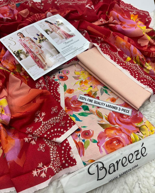 Karandi Unstitched 3 Piece