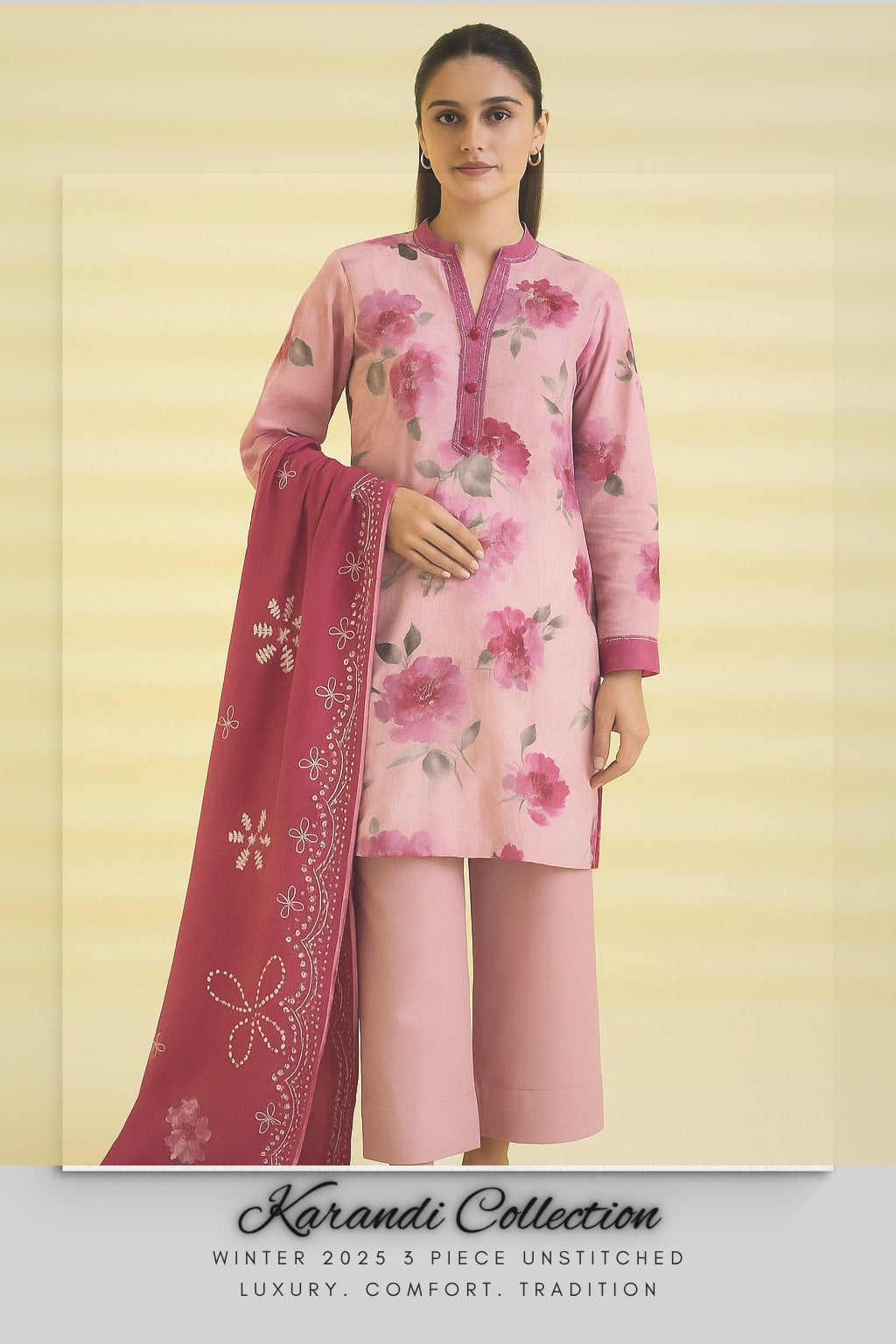 Karandi Unstitched 3 Piece