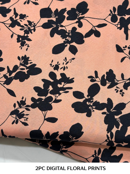 2PC Digital Floral Print