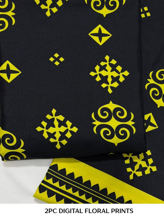 2PC Digital Floral Print