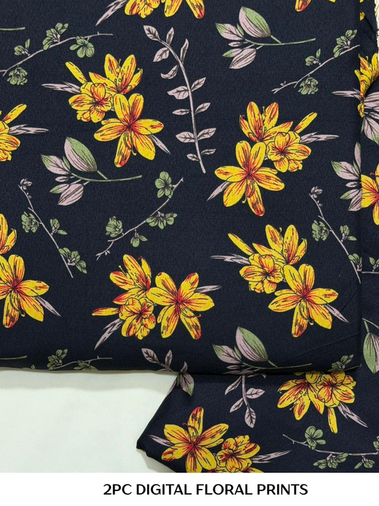 2PC Digital Floral Print