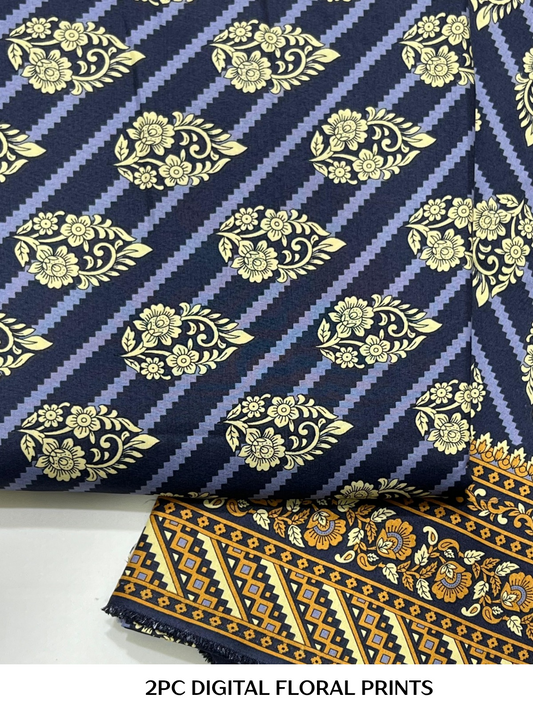 2PC Digital Floral Print