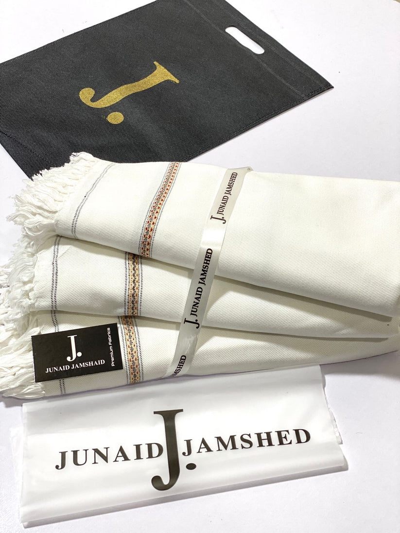 J. GENTS WOOL SHAWL WHITE