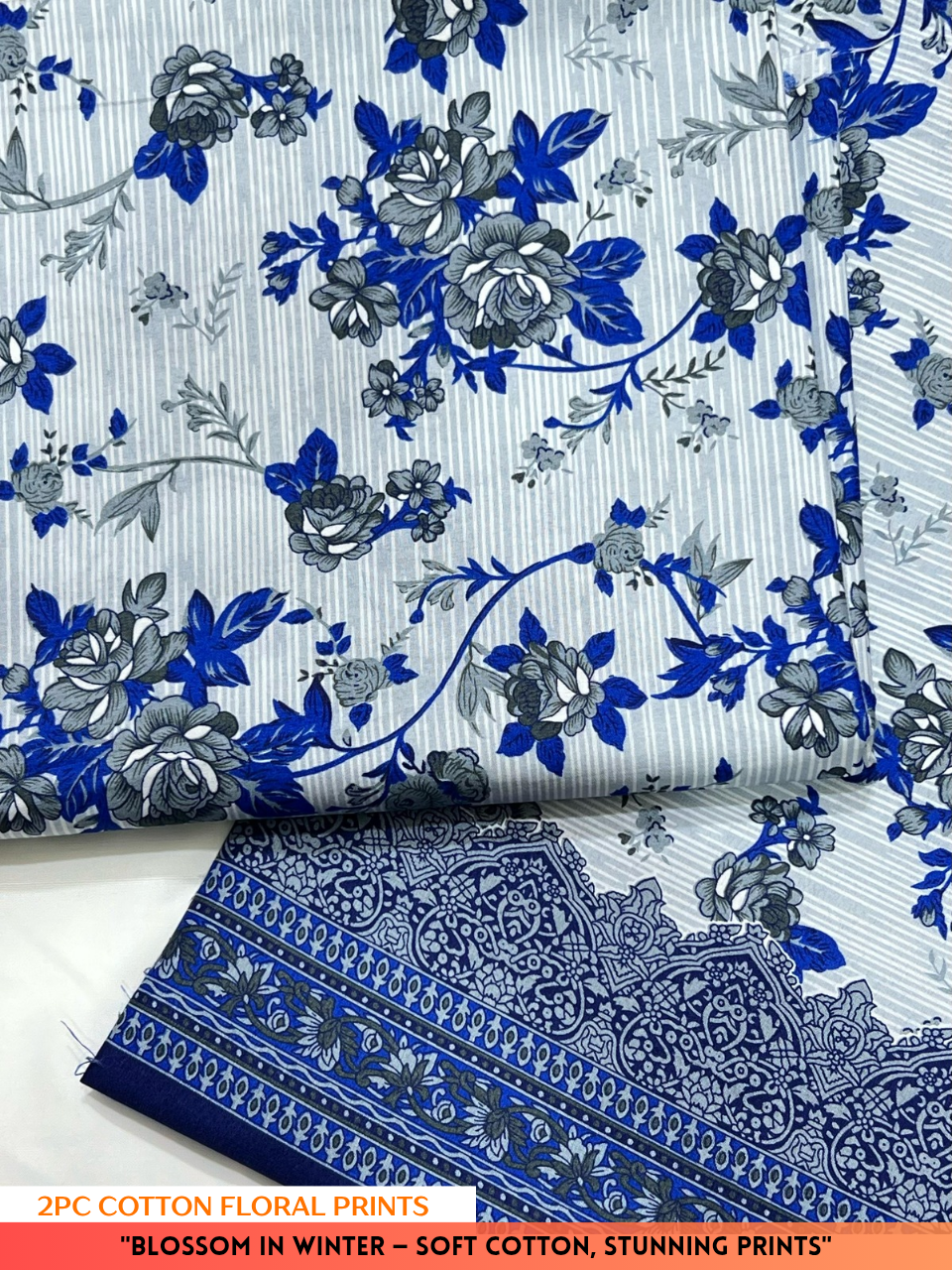 2PC Digital Floral Print