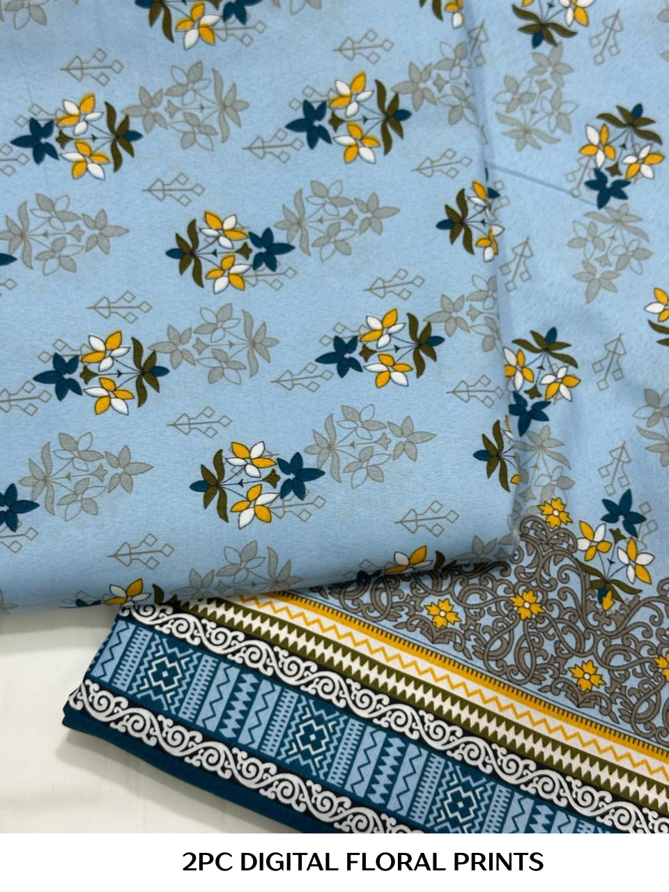 2PC Digital Floral Print