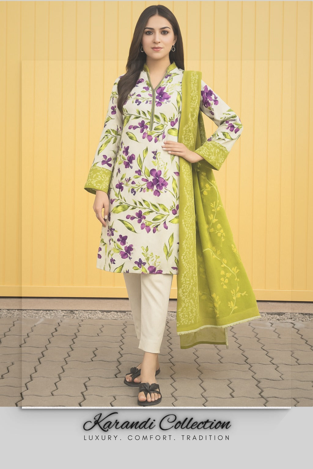 Karandi Unstitched 3 Piece