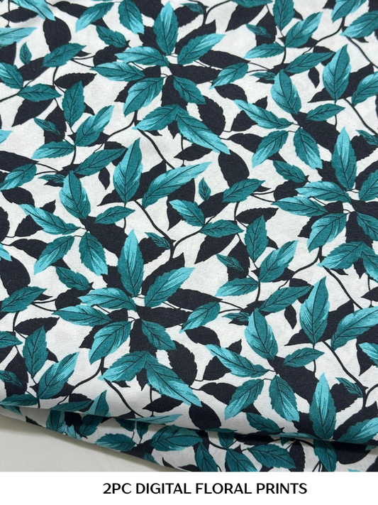 2PC Digital Floral Print