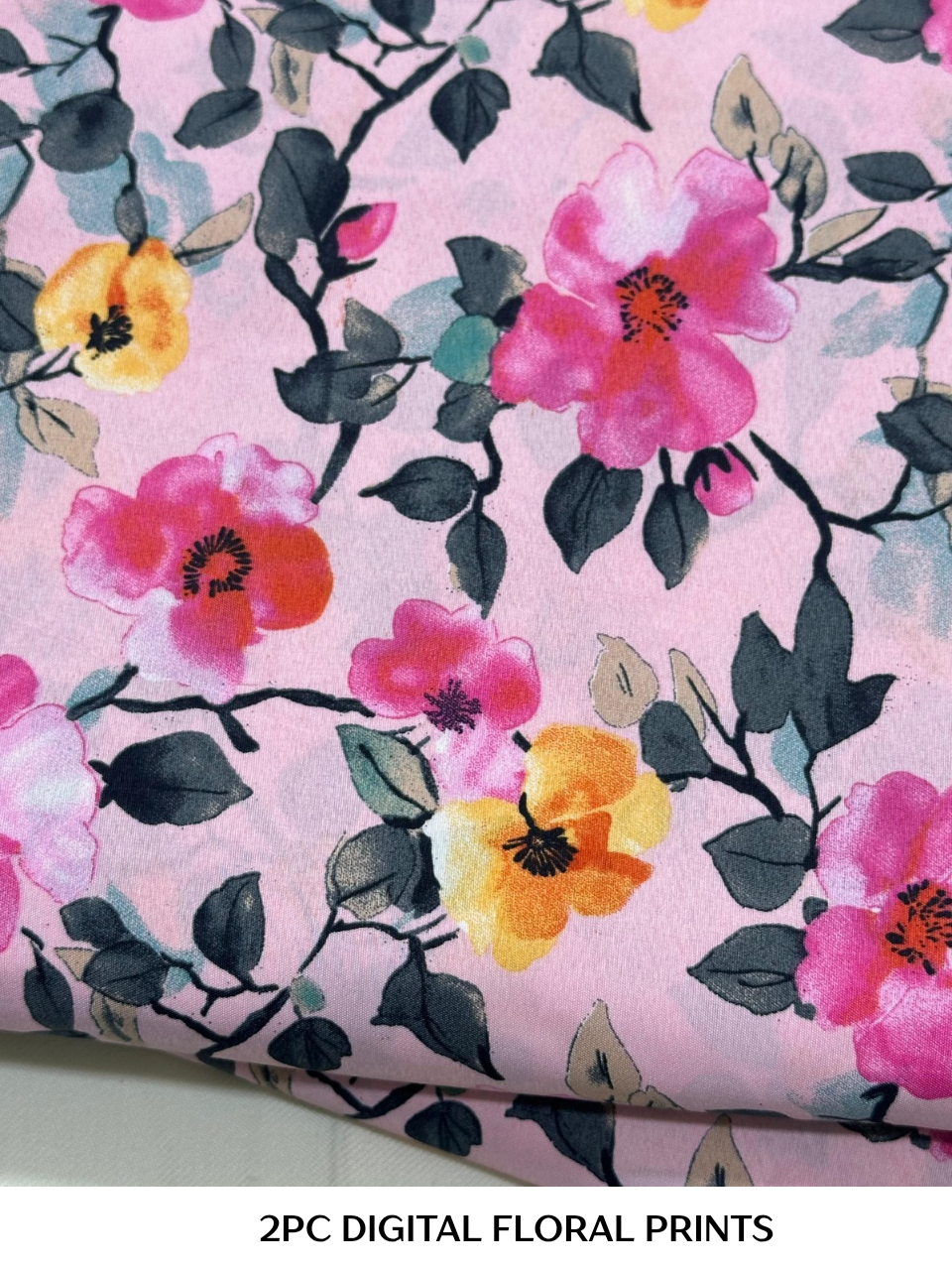 2PC Digital Floral Print