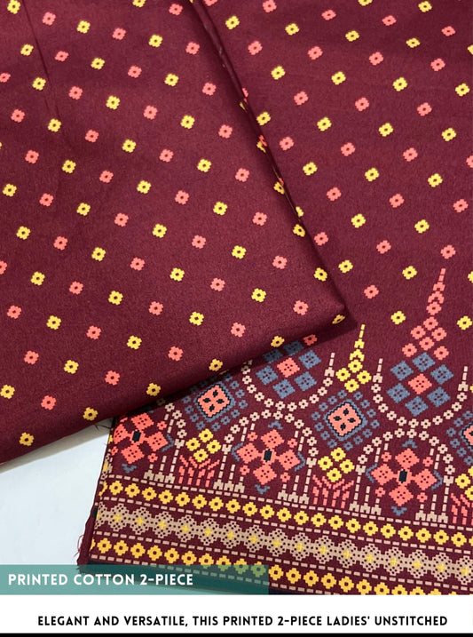 2 Piece Printed Cotton