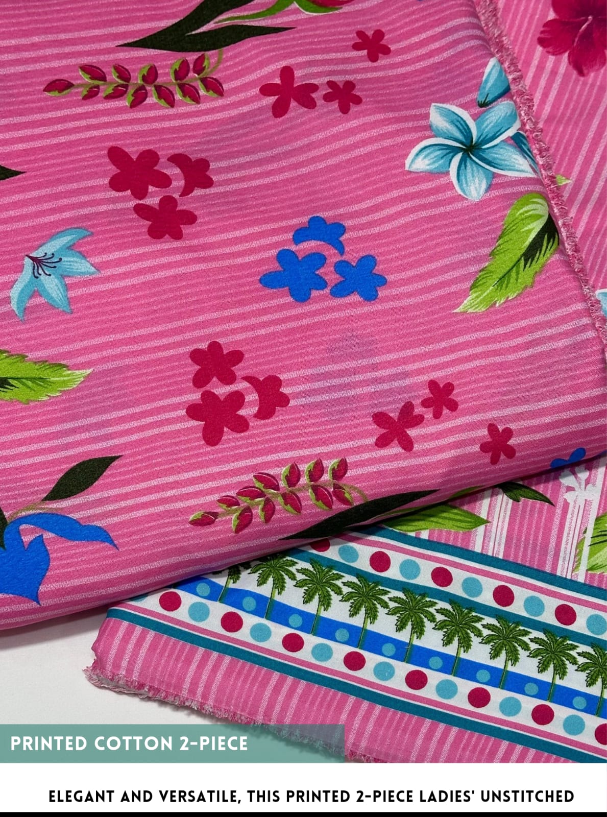 2PC Digital Floral Print