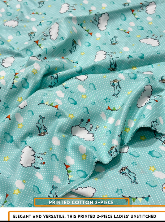 2 Piece Printed Summer cotton