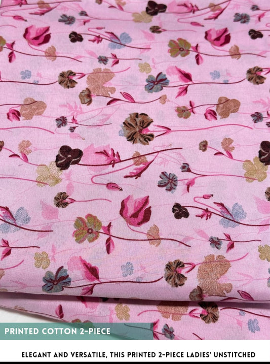 2PC Digital Floral Print